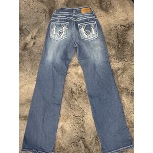 Y Jeans Los Angeles Womens Embellished Jeans Size 5/6